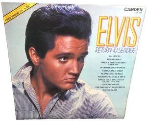 ELVIS PRESLEY return to sender 1982 UK CAMDEN STEREO LP w/GIANT ELVIS POSTER - Picture 1 of 5