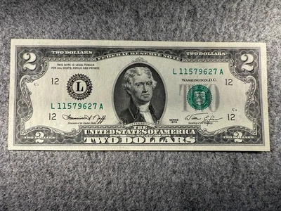 1976 $2 Dollar U.S. Federal Reserve UNC Note San Francisco Fr#1935 SPC1136 - Image 1 of 3