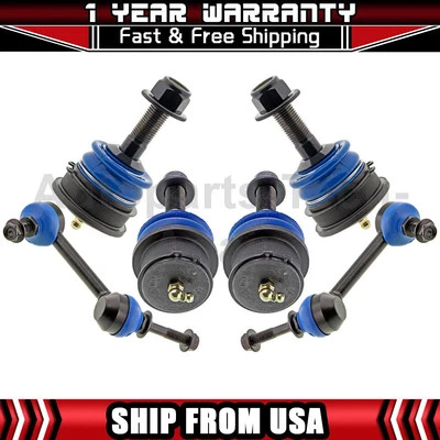 6 eslabones de barra estabilizadora delantera Mevotech para Ford Crown Victoria 2003-2011 Foto 1 de 4