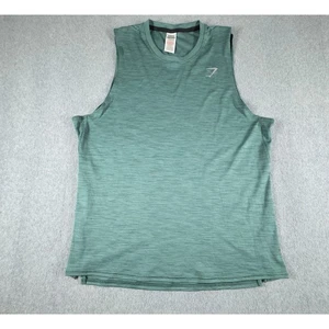 Gymshark Arrival Sleeveless Tank Top XL Mens Light Green Active - Picture 1 of 5