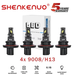 4X LED Headlight Bulbs for Ford F-250 F-350 Super Duty 2017-2020 Hi Low - Bild 1 von 8