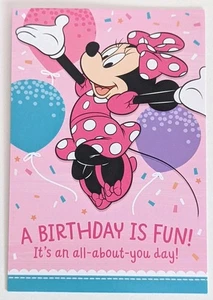 Happy Birthday Greeting Card (+ Envelope 5x7"). (Minnie Mouse)/ Daughter  - Picture 1 of 5