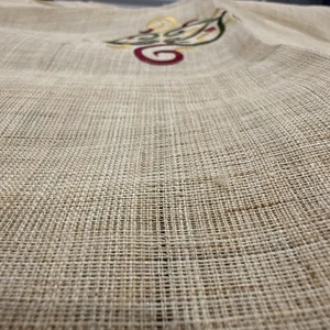 Vintage Abaca Fiber Tablecloth Boho  - Picture 1 of 8