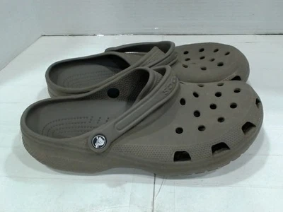 As Is/For Parts - Crocs Unisex Classic Clog, Chocolate, Mens 11 / Womens 13 - Image 1 of 4