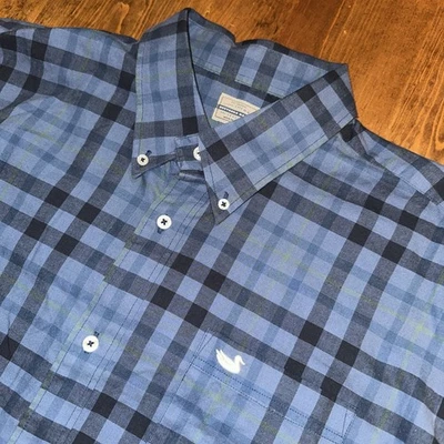 Southern Marsh Outfitters Para Hombres 2X Abotonados Manga Larga Cuadros Trabajo Causal Foto 1 de 4