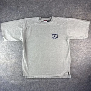 Vintage 90’s Dallas Cowboys T Shirt Size Large Heavyweight Embroidered NFL Grey - Picture 1 of 16