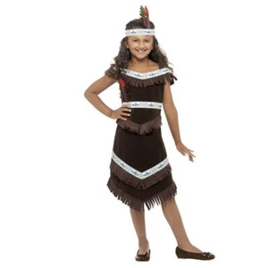 Child's Native American Inspired Girl Fancy Dress Costume, Kid's Dress-Up - Picture 1 of 1