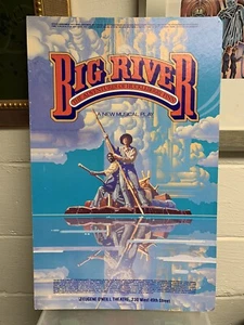 BIG RIVER Adventures of Huckleberry Finn Broadway Window Card Poster 1985 - Picture 1 of 7