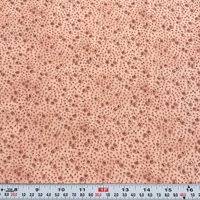Vintage Classic Cottons Peachy Pink Blender Cotton Fabric Remnant 16" x 44" - Image 1 of 2