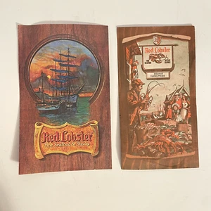2 Vintage Red Lobster Restaurant Menus 1970s Souvenir - Picture 1 of 12