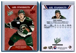 20/21 2020/21 Upper Deck AHL Red Parallel #230 Calen Addison - Iowa Wild - Imagen 1 de 1