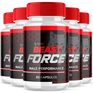 Beast Force Male Support Vitamin Max Strength Supplement for Men 300 Capsules - Picture 1 of 9