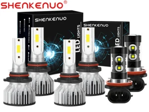 For Toyota Corolla 2009-2016 6X LED Headlight Hi-Low Beam Fog Light Bulbs Combo - Picture 1 of 18