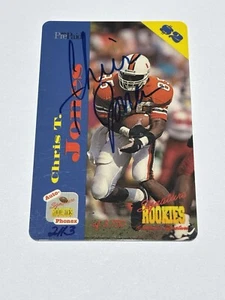 1995 Signature Rookies Auto-Phonex Phone Card Autographs #37 Chris T. Jones 2113 - Picture 1 of 4