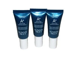 3 X Sunday Riley A+ High-Dose Retinoid Serum 0.17 oz Travel Size - Picture 1 of 1