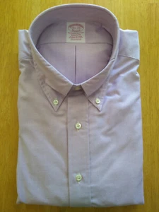 NWOT Brooks Brothers Purple Button Down 16.5-34 Madison Fit MSRP $140 - Picture 1 of 8