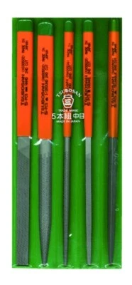 TSUBOSAN STANDARD FILE SET SECOND-CUT 5 PCS ST005-02  ST00502 - Image 1 of 2