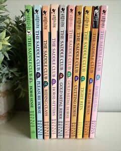 The Saddle Club Series 10 Chapter Book Lot Horses Homeschool Bryant Vintage 90s