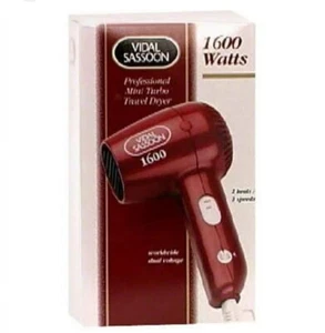 VIDAL SASSOON Professional Mini Turbo Travel Hair Dryer Blower VS-523 - Picture 1 of 3