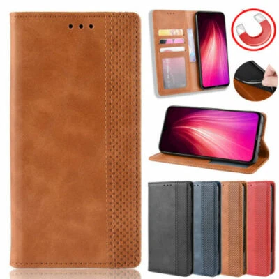 Luxury Leather Flip Wallet Card Slot Pocket 360 Case Cover For Smart CellPhones - Image 1 of 4