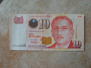 SINGAPOUR BILLET DE 10 DOLLARS (c364) - Picture 1 of 2