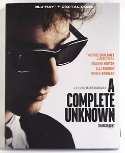 A Complete Unknown - Bob Dylan Story (Blu-ray + Digital Code) with Slipcover NEW - Picture 1 of 3