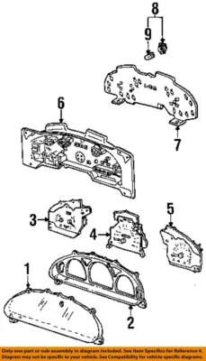 Medidor de velocímetro usado se adapta a: Ford Escort Cluster 2001 MPH Cpe ZX2 grado A Foto 1 de 2