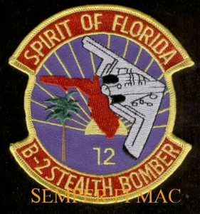 B-2 SPIRIT OF FLORIDA PATCH US AIR FORCE STEALTH BOMBER PIN UP PILOT GIFT **) - Picture 1 of 24