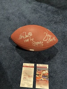 Buffalo Bills Signed Football 3 HOFers Andre Reed Jim Kelly Thurman JSA - Picture 1 of 6