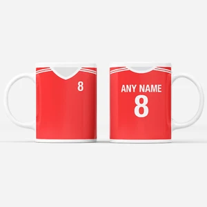 Personalised Wales Cymru Inspired Retro Colours Football Fan Gift Mug + Coaster - Picture 1 of 14