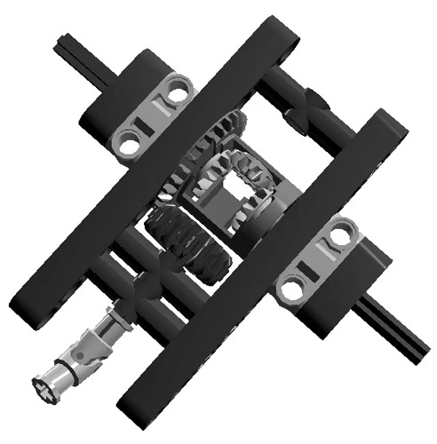 Lego BLACK Differential Assembly (technic,car,truck,gear,universal,joint,crawle) - Image 1 of 1