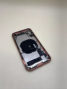 Original IPHONE XR Boîtier Arrière Verre Couvercle Batterie Avec Partager Orange - Picture 1 of 2