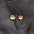 Silver Needle Korean High End Cat Eye Stone Earrings With A Cool Style Earrings
