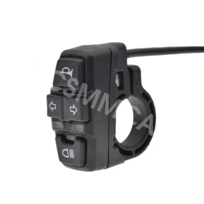 Motorcycle Headlight Horn Turn Light Switch For Ebike Handlebar 22mm Waterproof - Image 1 of 4