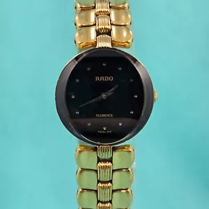 Vintage Rado Florence Watch Quartz 23mm Swiss 14K Gold Plated 153.3695.2 - Picture 1 of 5