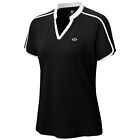 Women V-Neck Short Sleeve Golf Polo Shirt Lightweight Work Casual Running Top