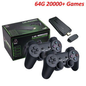 4K HDMI Retro Game Console Plug&Play 20000+ TV Video Game Stick Controllers Gift