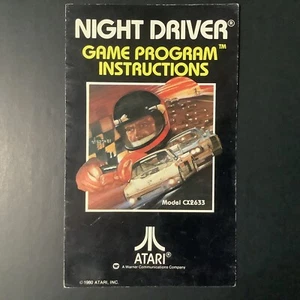 Night Driver Atari 2600 solo manual de instrucciones - Imagen 1 de 2