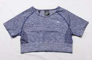 My Protein Women's Short Sleeve Curve Cropped T-Shirt DD7 Galaxy Blue Large NWT - Picture 1 of 3