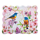 Floral Birds And Blooms Scalloped Edge Pillow Sham