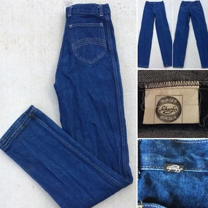 Vintage Sharfex Bukser Jeans High Waist 70s 80s 1970s 1980s 29 In Waist - Picture 1 of 12