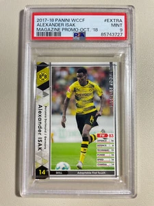 2017-18 Panini WCCF Alexander Isak Rookie Card Liverpool Sweden PSA 9 MINT - Picture 1 of 2
