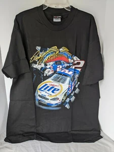 New Rusty Wallace Eagle Miller Lite Ford Taurus Front & Back Graphic T-Shirt 2XL - Picture 1 of 8