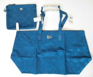 coach foldable nylon tote