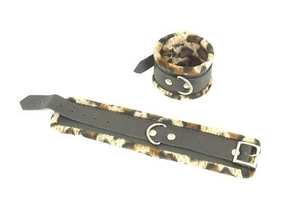 Puños de pulsera de cuero real MicheleX MXB315 con anillo en D 28 x 5 cm x 0,2 cm - Imagen 1 de 6
