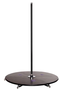 XPole X-STAGE Lite 45mm Spinning Static Dance Exercise X Pole Podium Set Black - Picture 1 of 11