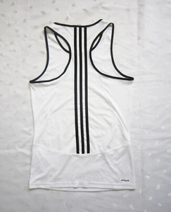 ADIDAS Climacool Big Girls 3 Stripes Racerback Active White Tank Sze XL (14-15Y) - Picture 1 of 8