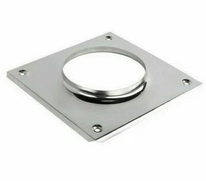 Edelstahl Ofen Rohr Storm Kaminplatte Kraftstoff Futter Kragen Flansch 60 - 400 - Bild 1 von 1