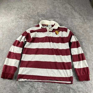 Harry Potter Gryffindor Polo Stripe Shirt Youth Large 14/16 Red and White - Picture 1 of 17