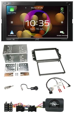 JVC DAB Lenkrad 2DIN Bluetooth USB Autoradio für Chevrolet Aveo Captiva 2006-201 - Bild 1 von 4